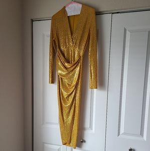 Gold Sequins Dress